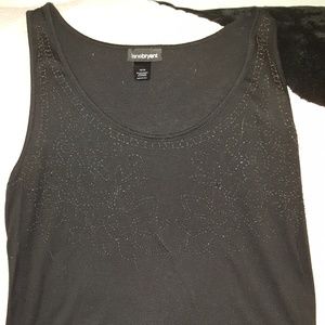 black embellished tank